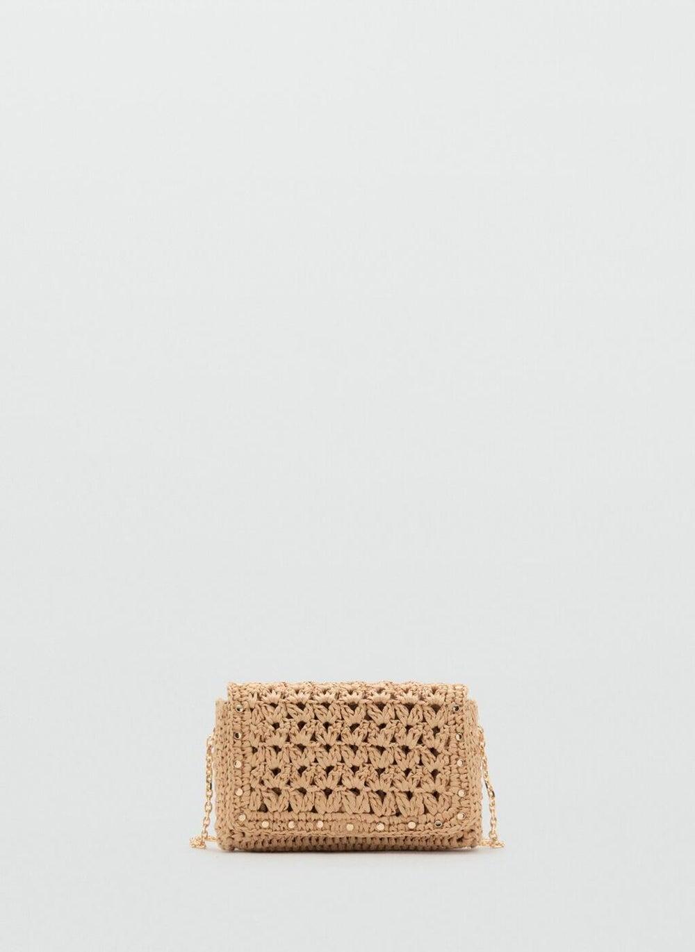 MANGO Natural Fibre Mini Crossbody – Boho Elegance - Image 1