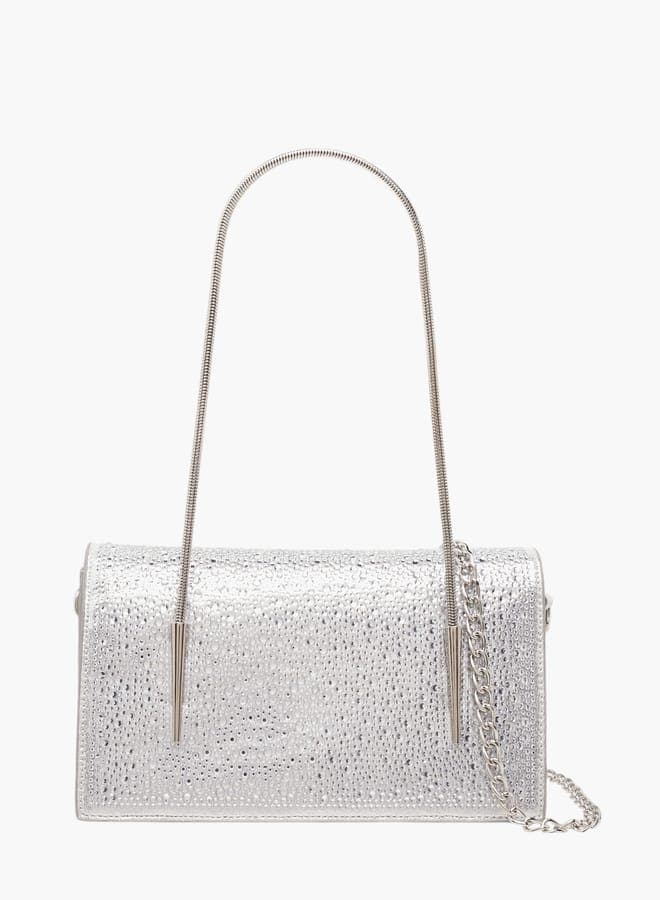 Flora Bella Embellished Sling Bag with Elegant Chain Strap - Image 1