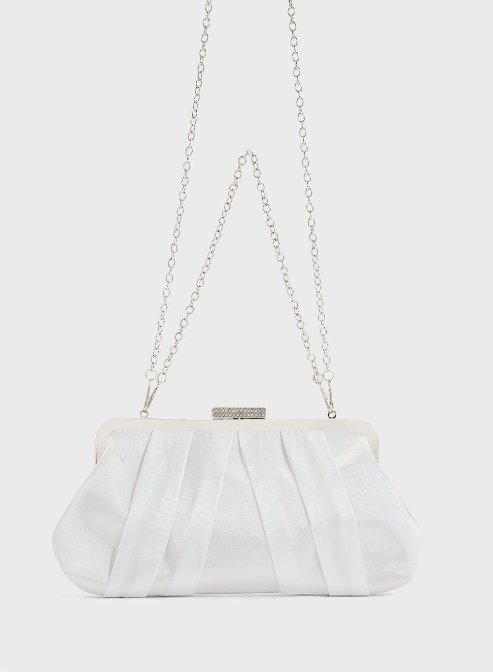 Ella Limited Pleated Satin Clutch - Elegance in Your Hand - Image 1