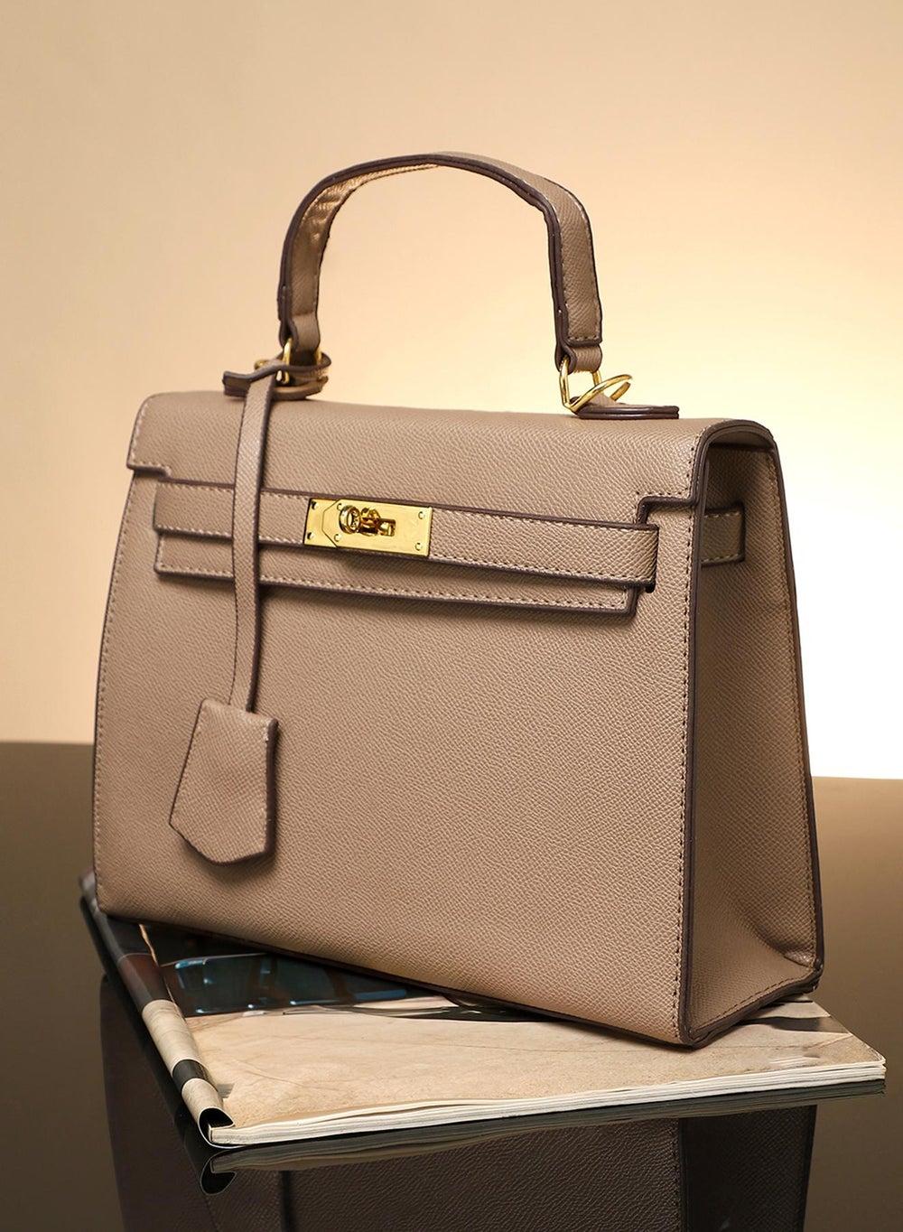 Haute Sauce Overlap Satchel - Elegant Camel Brown - Image 1