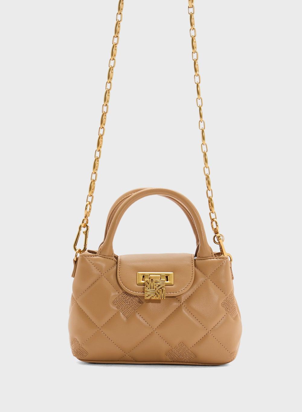 STEVE MADDEN Bosco Quilted Logo Satchel - Elegance On-the-Go - Image 1