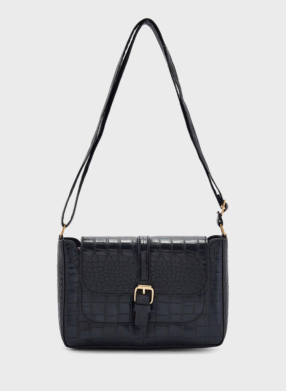ELLA Croc Mini Crossbody: Elegance on the Go - Image 1