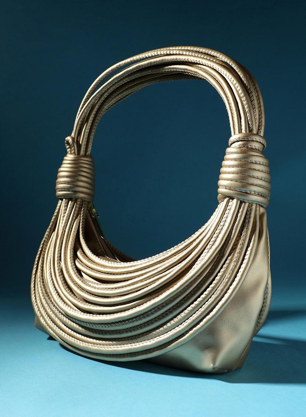 Haute Sauce Gold Wire Handbag – Elegance for Every Occasion - Image 1