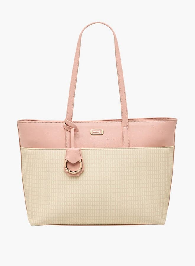 MISSY Monogram Elegance Tote Bag for Women with Zip Closure - Image 1