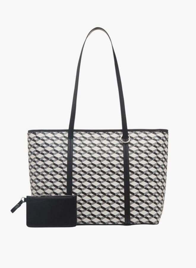 Flora Bella Floral Tote with Zip Closure & Coin Pouch - Image 1
