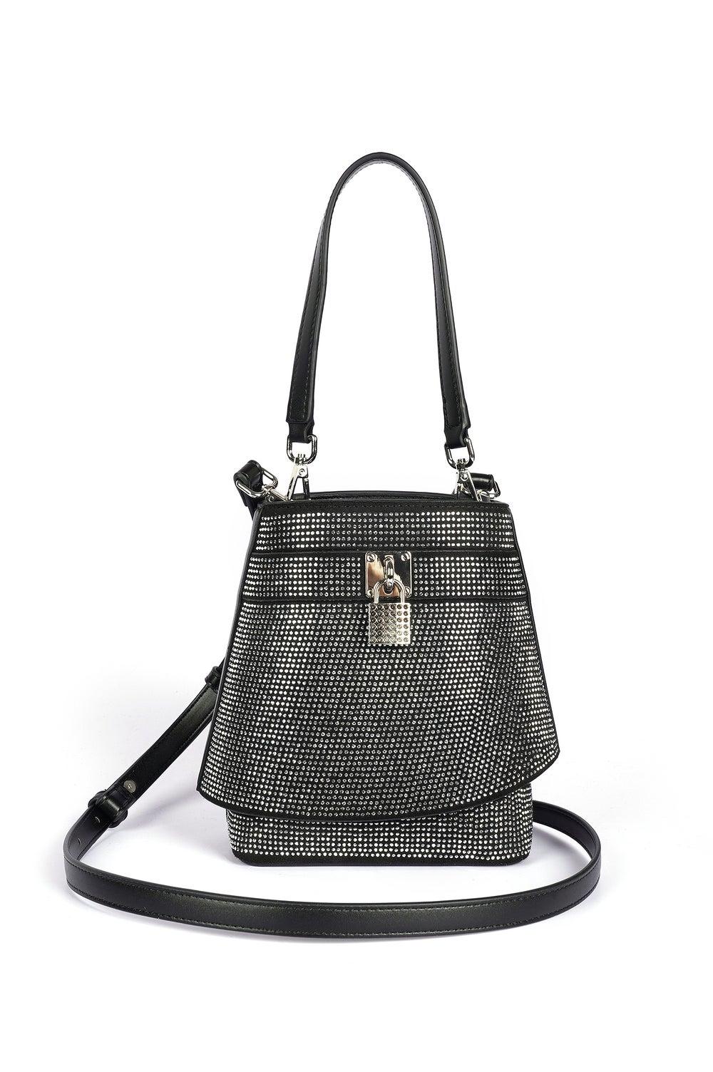 Cuple Chic Studded Trapezoidal Handbag for Women - Image 1