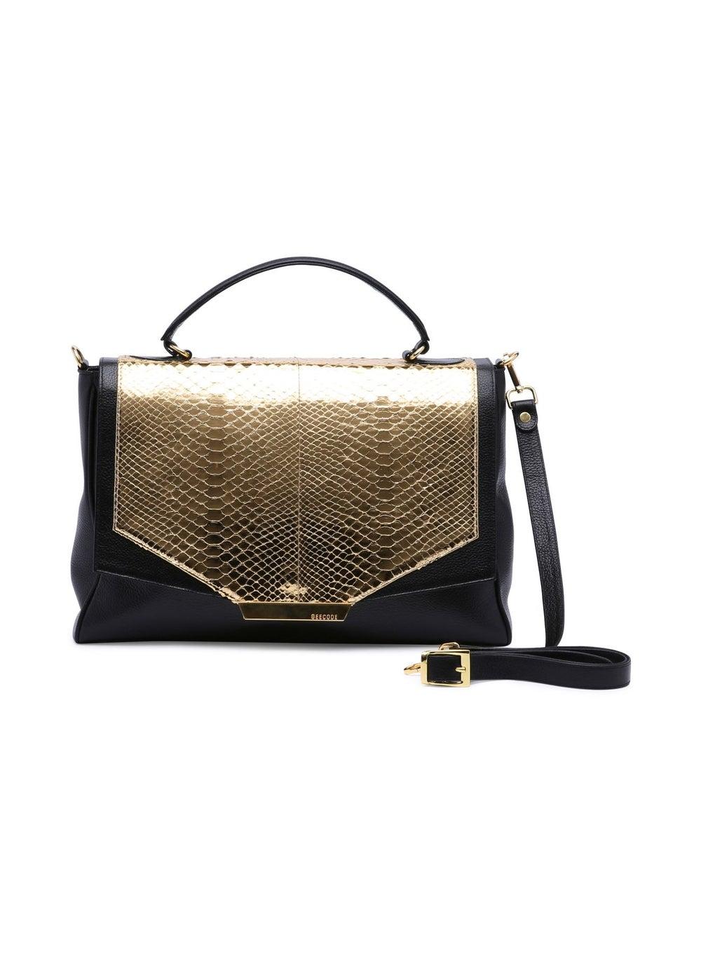 CEE CODE Lady Code Black/Gold Satchel - Elegance for Every Woman - Image 1