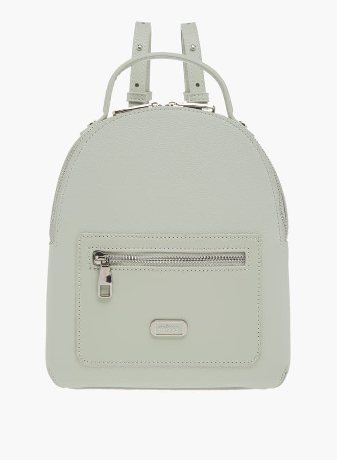 MISSY Textured Elegance Backpack for Women with Zip Closure - Image 1