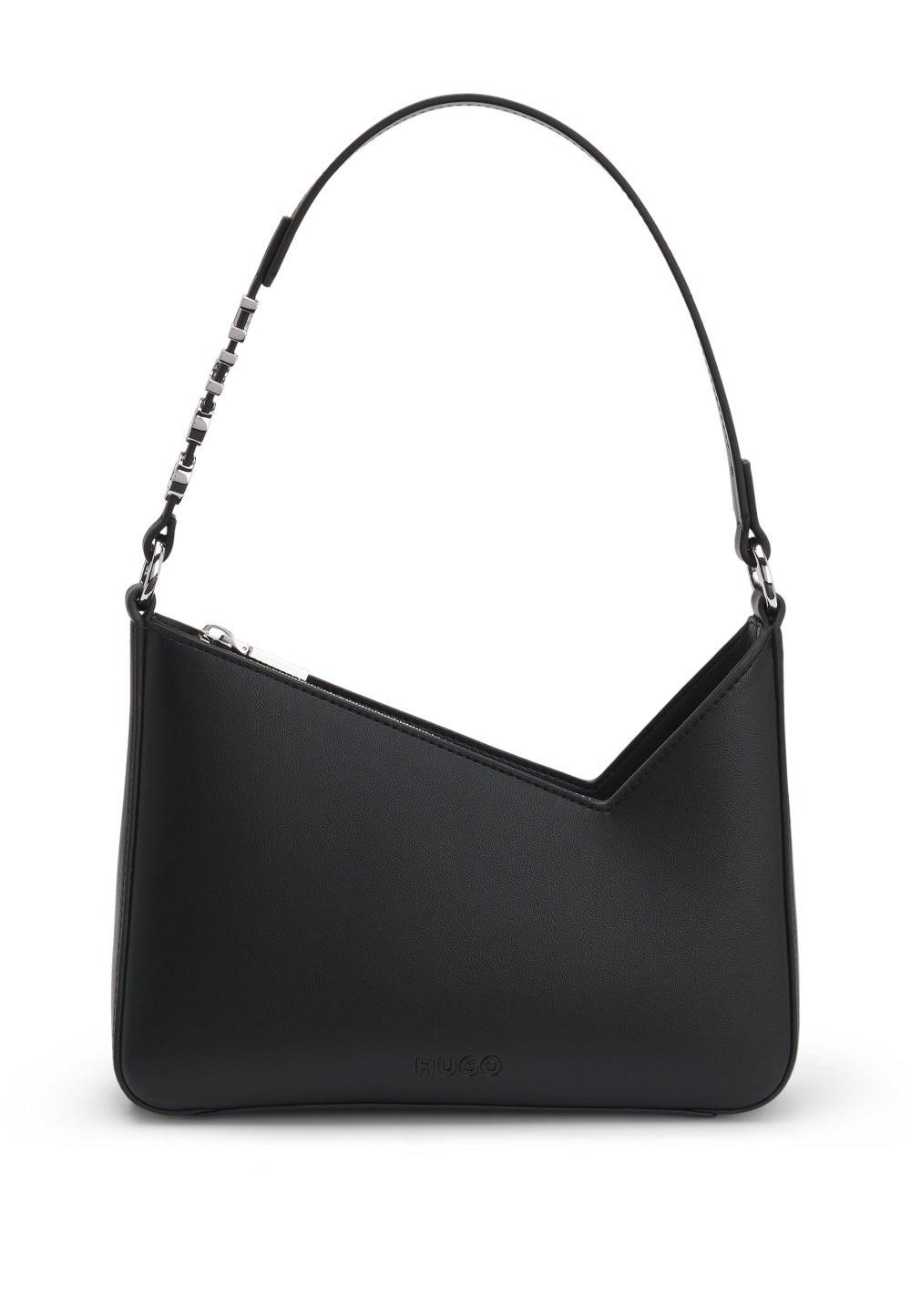 HUGO Chic Faux-Leather Logo Strap Shoulder Bag - Image 1