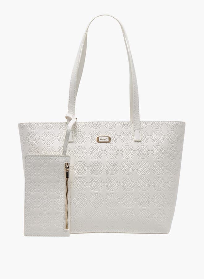 MISSY Embossed Monogram Tote: Elegance on the Go - Image 1