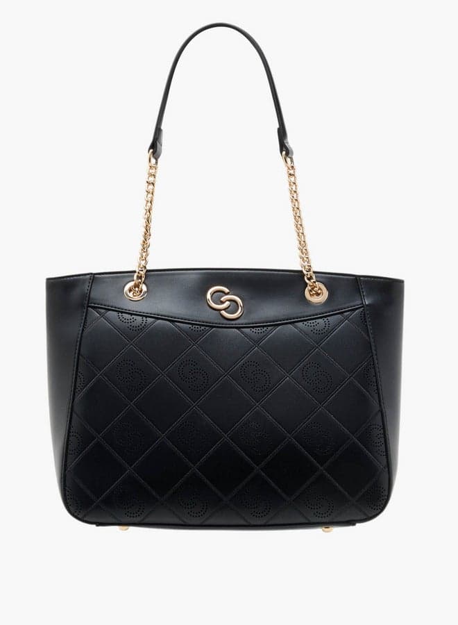 Celeste Elegant Perforated Tote Bag for Women - Double Handle - Image 1