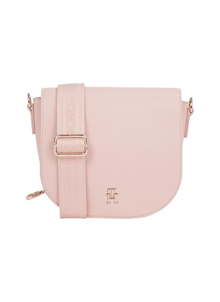 TOMMY HILFIGER LOGOTAPE Women's Chic Saddle Crossbody Bag - Image 1