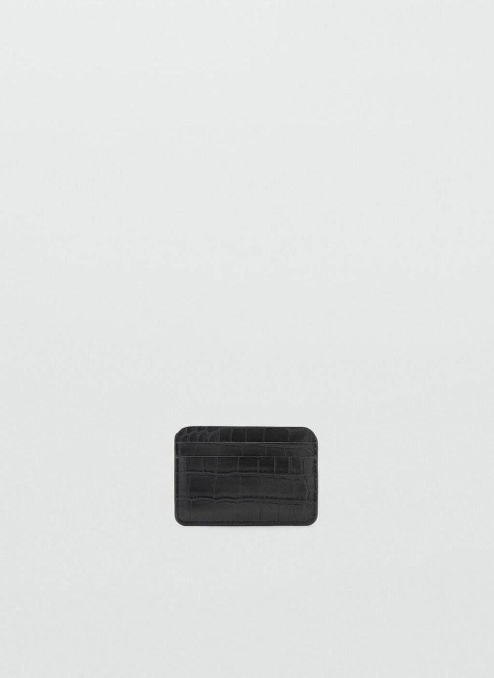 Elegant MANGO Croc-Effect Women’s Cardholder - Image 1