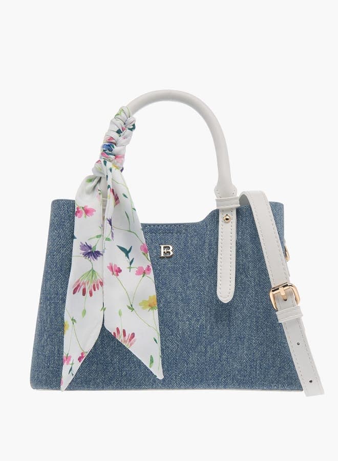 Flora Bella Solid Tote - Elegance in Every Detail - Image 1
