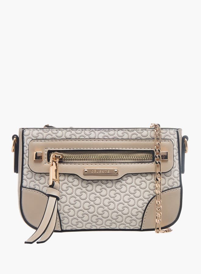 Celeste Elegance Crossbody: Monogram Print for the Chic Woman - Image 1