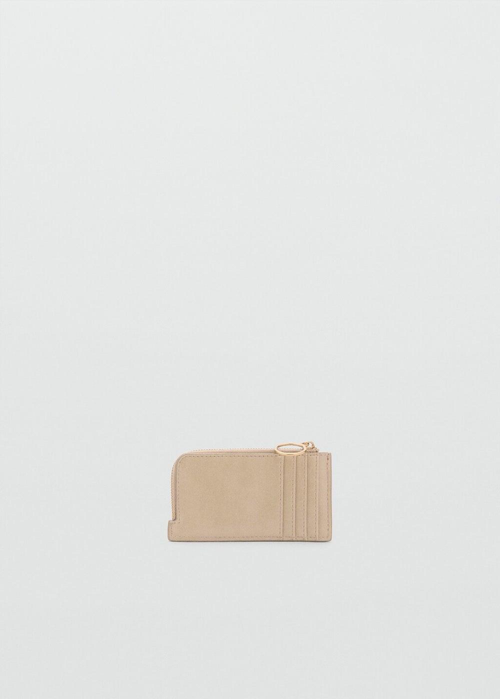 MANGO Chic Hammered Faux Leather Card Holder for Women - Image 1