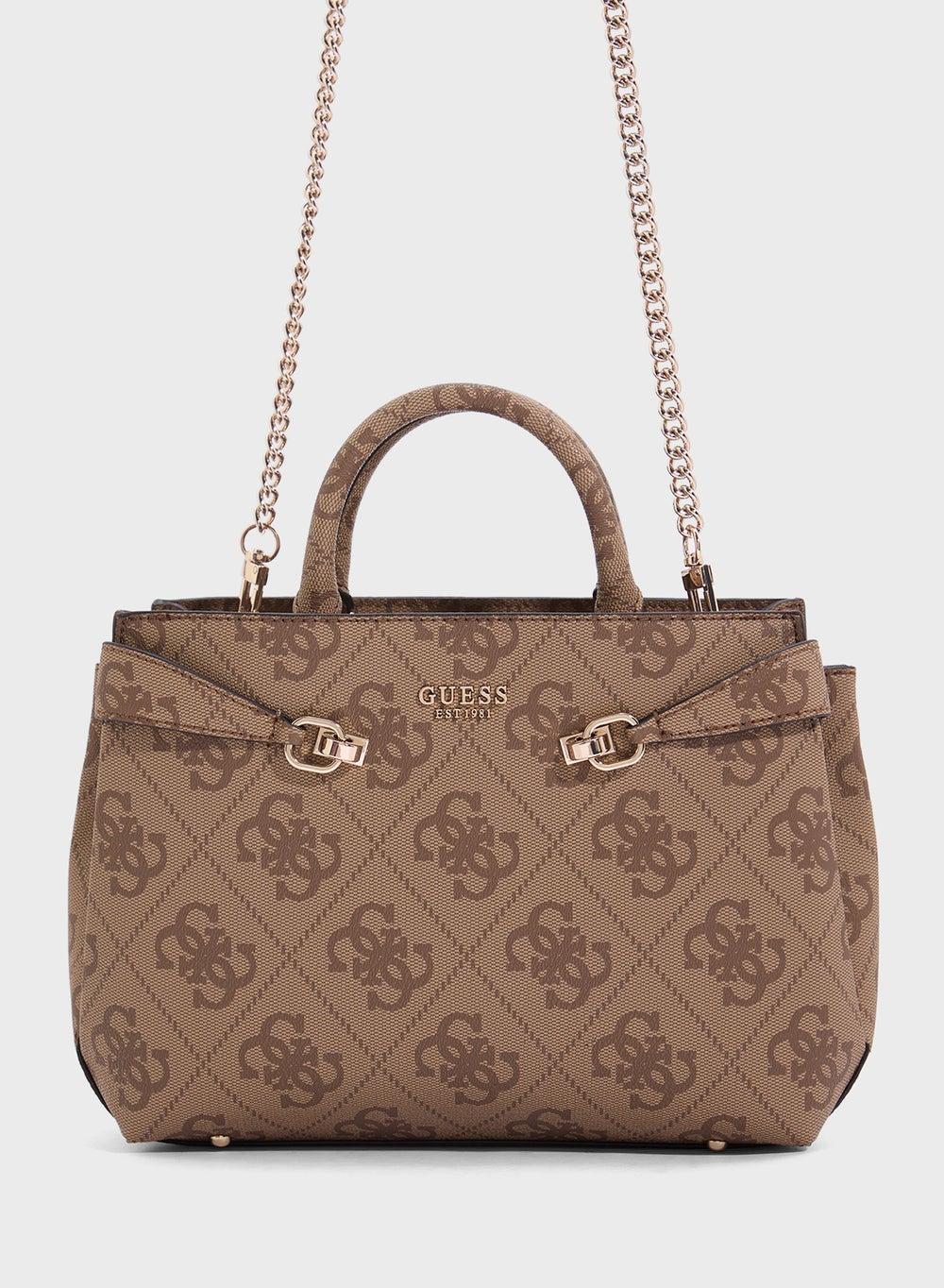GUESS Lorelei Girlfriend Leather Satchel for Sophisticated Style - Image 1
