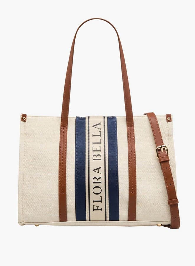 Flora Bella Logo Print Tote - Elegance with Every Carry - Image 1