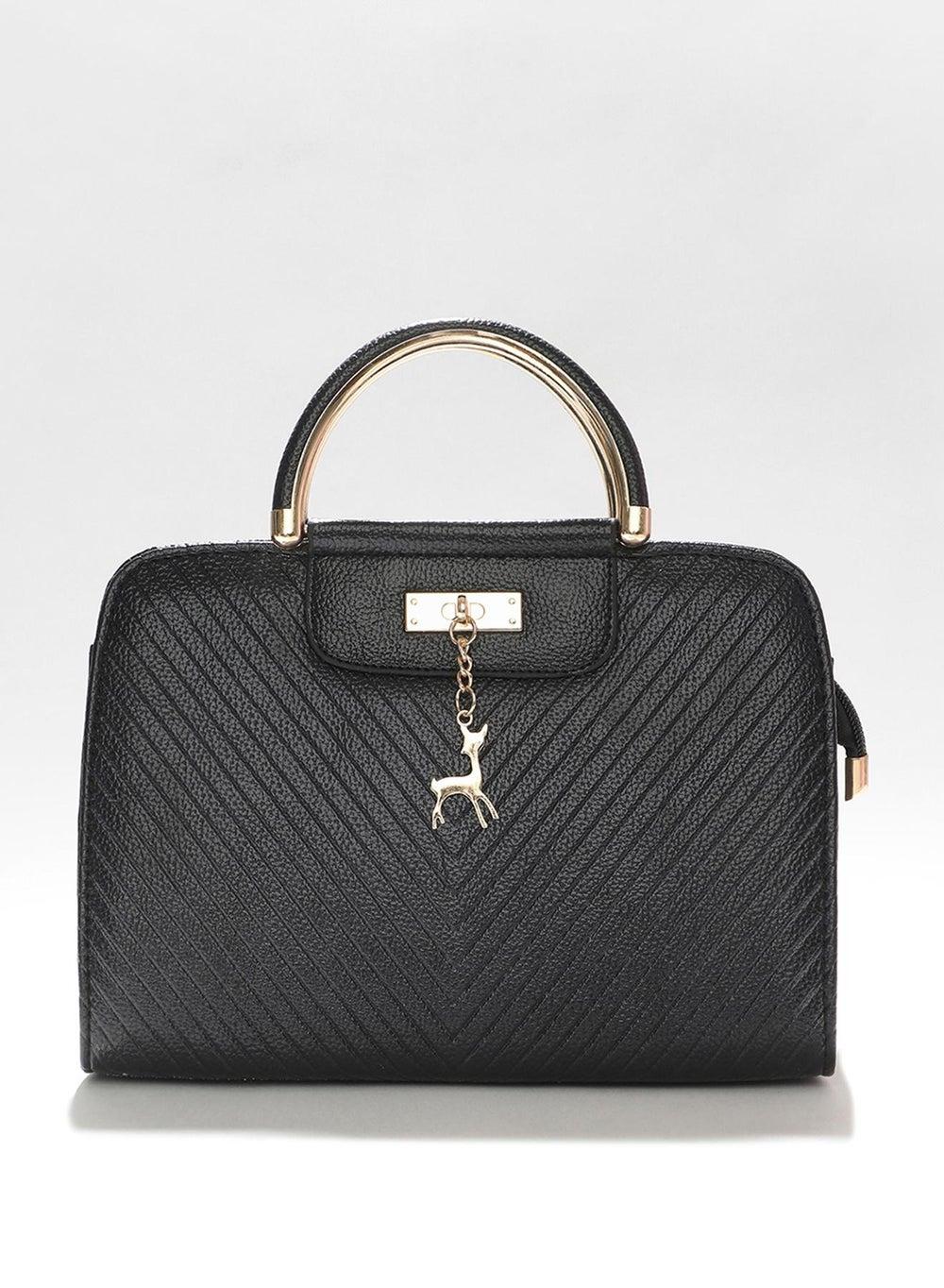 Eclipse Black Haute Sauce Handbag: Elegance in Every Detail - Image 1