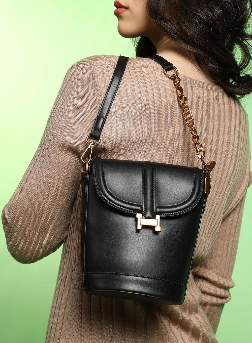 Haute Sauce Monogram Sling Bag in Midnight Black - Image 1