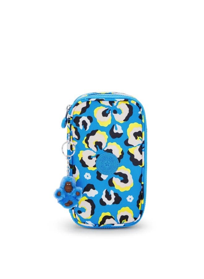 Kipling Female Leopard Floral Medium Pencase - Holds 50 Pens - Image 1