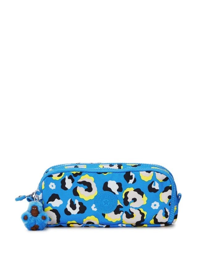 Kipling Gitroy Large Pencase - Elegant Leopard Floral Design - Image 1