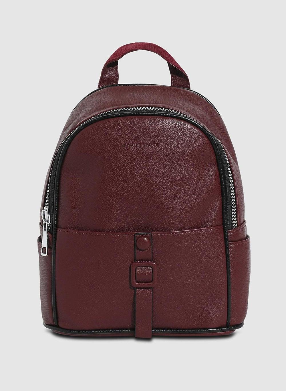 Haute Sauce Slider Mini Backpack - Chic Maroon Essence - Image 1
