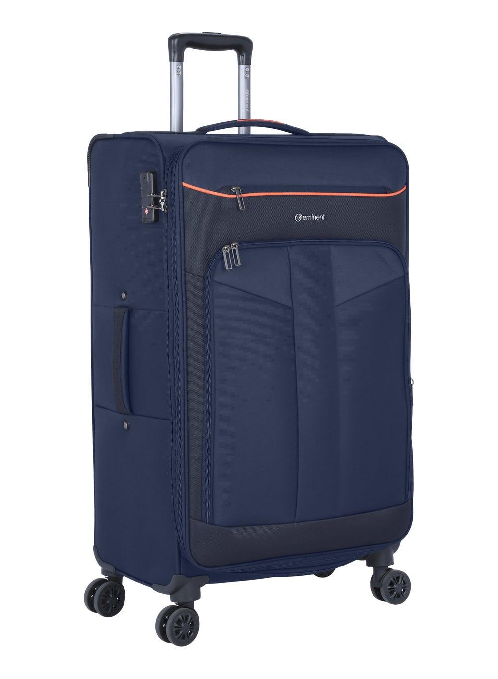 Eminent 28 Navy Blue Large Expandable Wheeled Suitcase E788 - Image 1