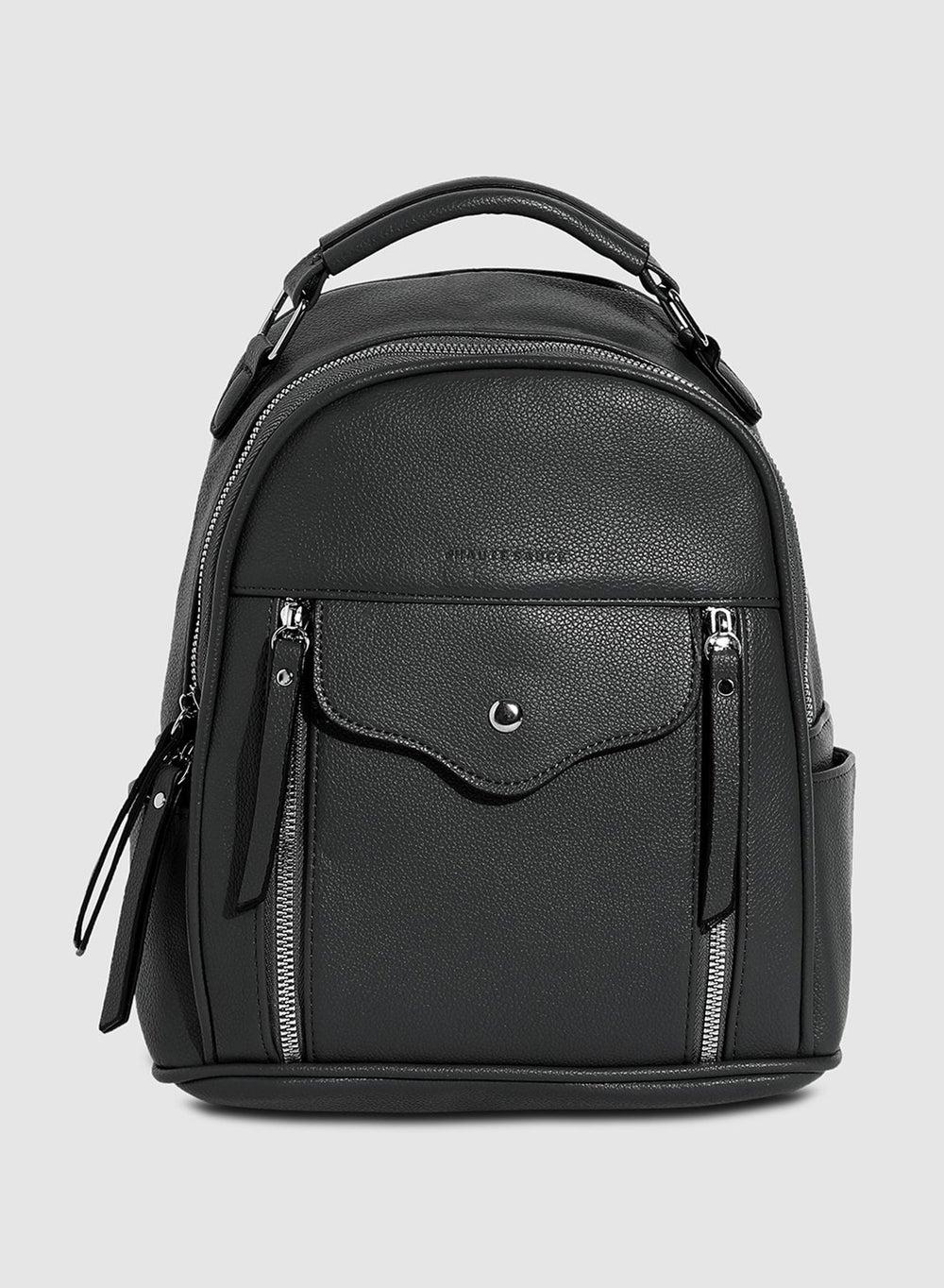 Haute Sauce Chic Mini Backpack - Everyday Elegance in Black - Image 1