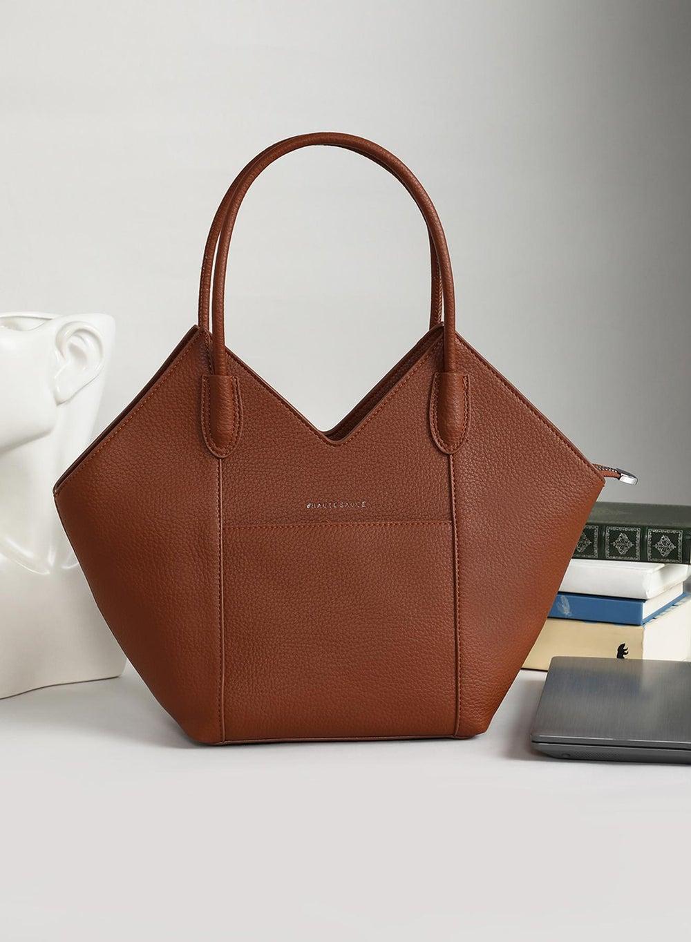 Haute Sauce Pike Tote - Elegance in Terracotta Brown - Image 1
