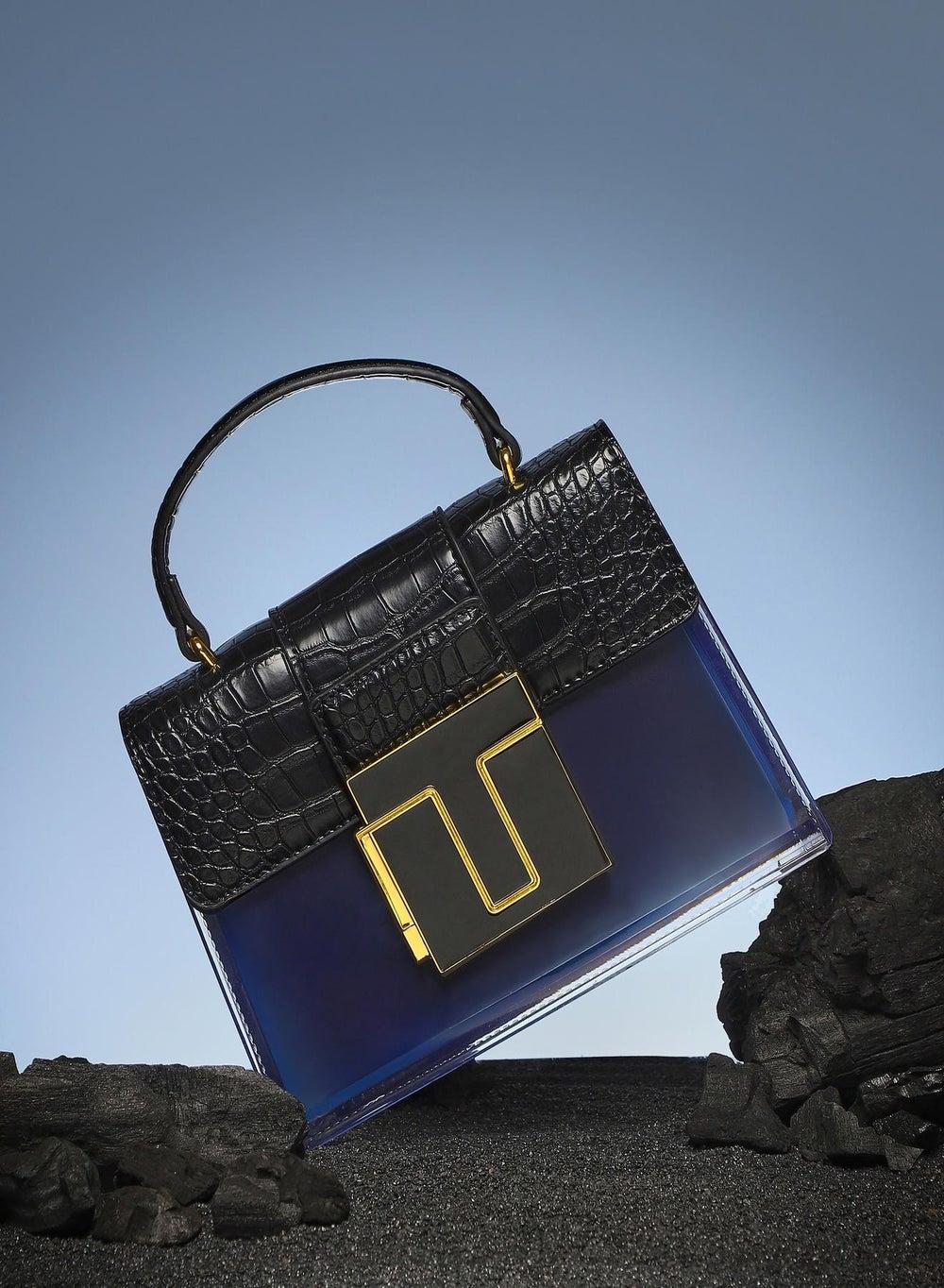 Haute Sauce Frosted Block Chic Handbag for Sophisticated Women - Image 1