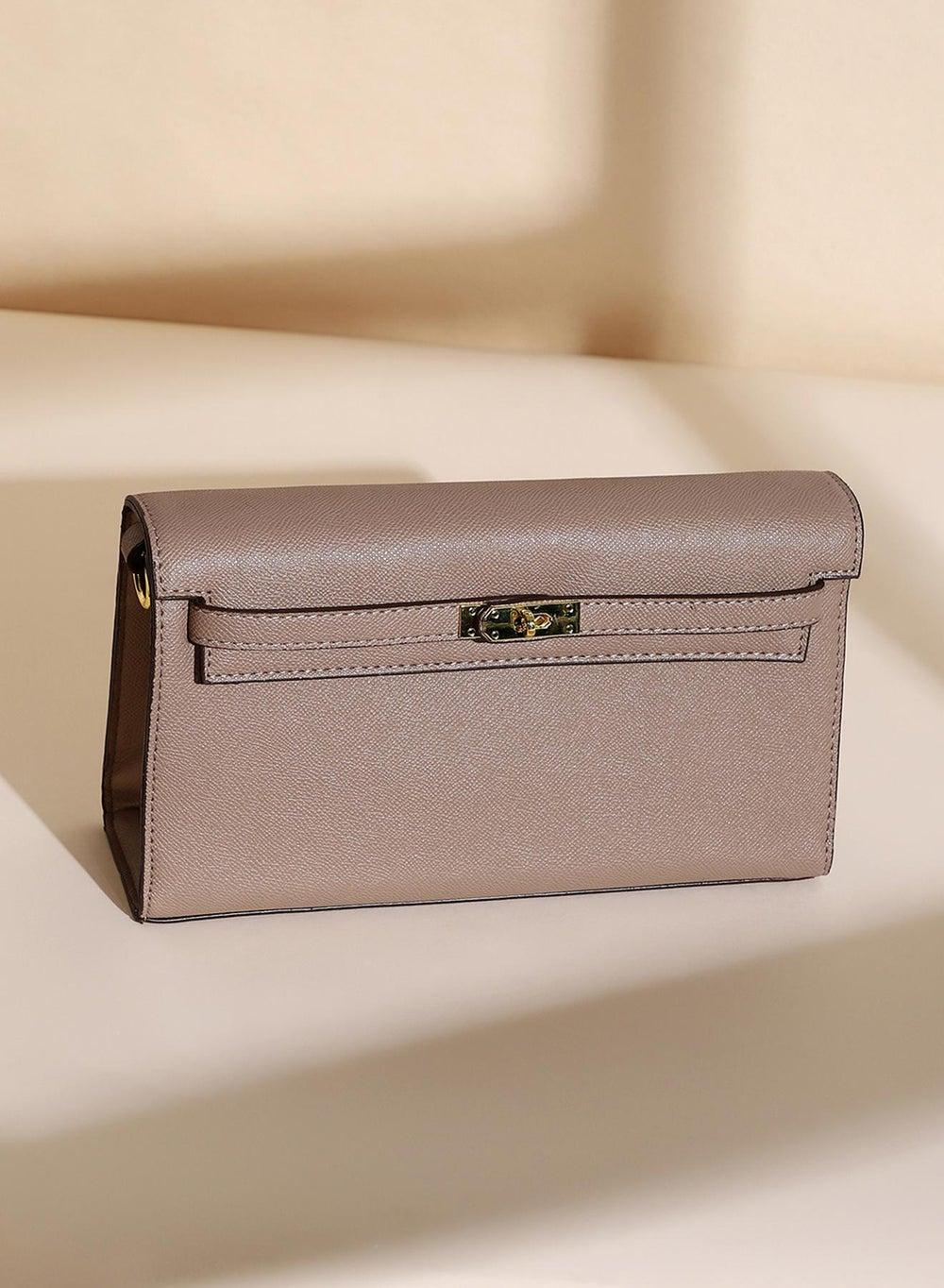 Haute Sauce Overlap Sling Bag in Peanut Brown - Image 1