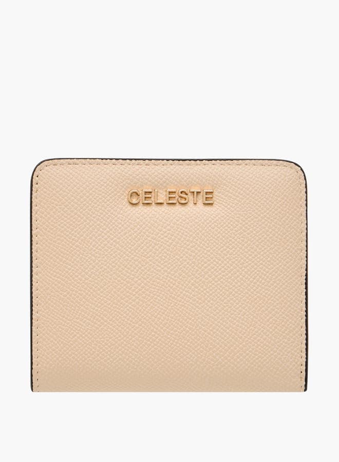 Celeste Elegance Women's Textured Wallet with Sleek Button Closure - Image 1