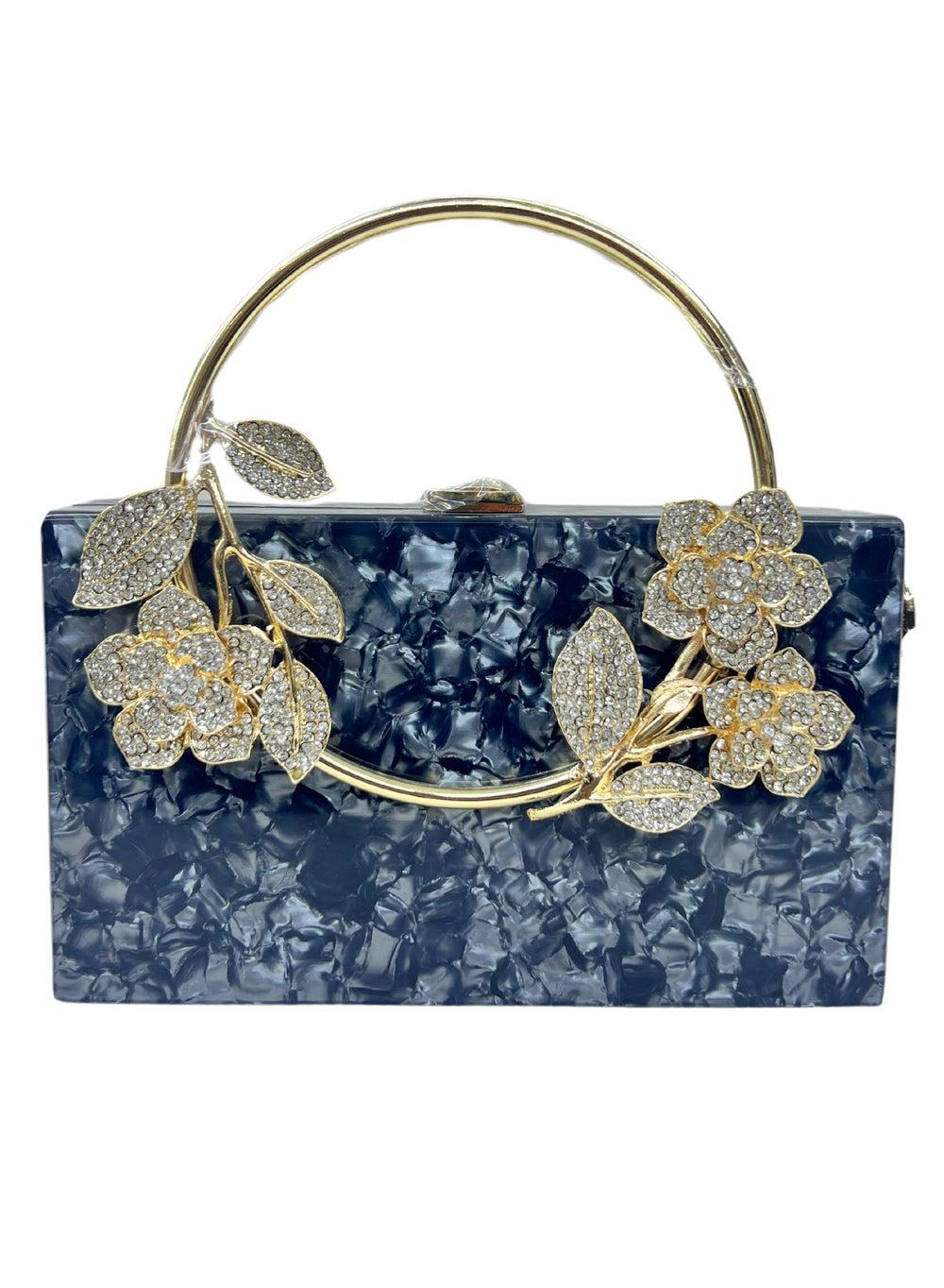 Harsha's Glam Clutches: Dazzling Crystal Resin Elegance - Image 1