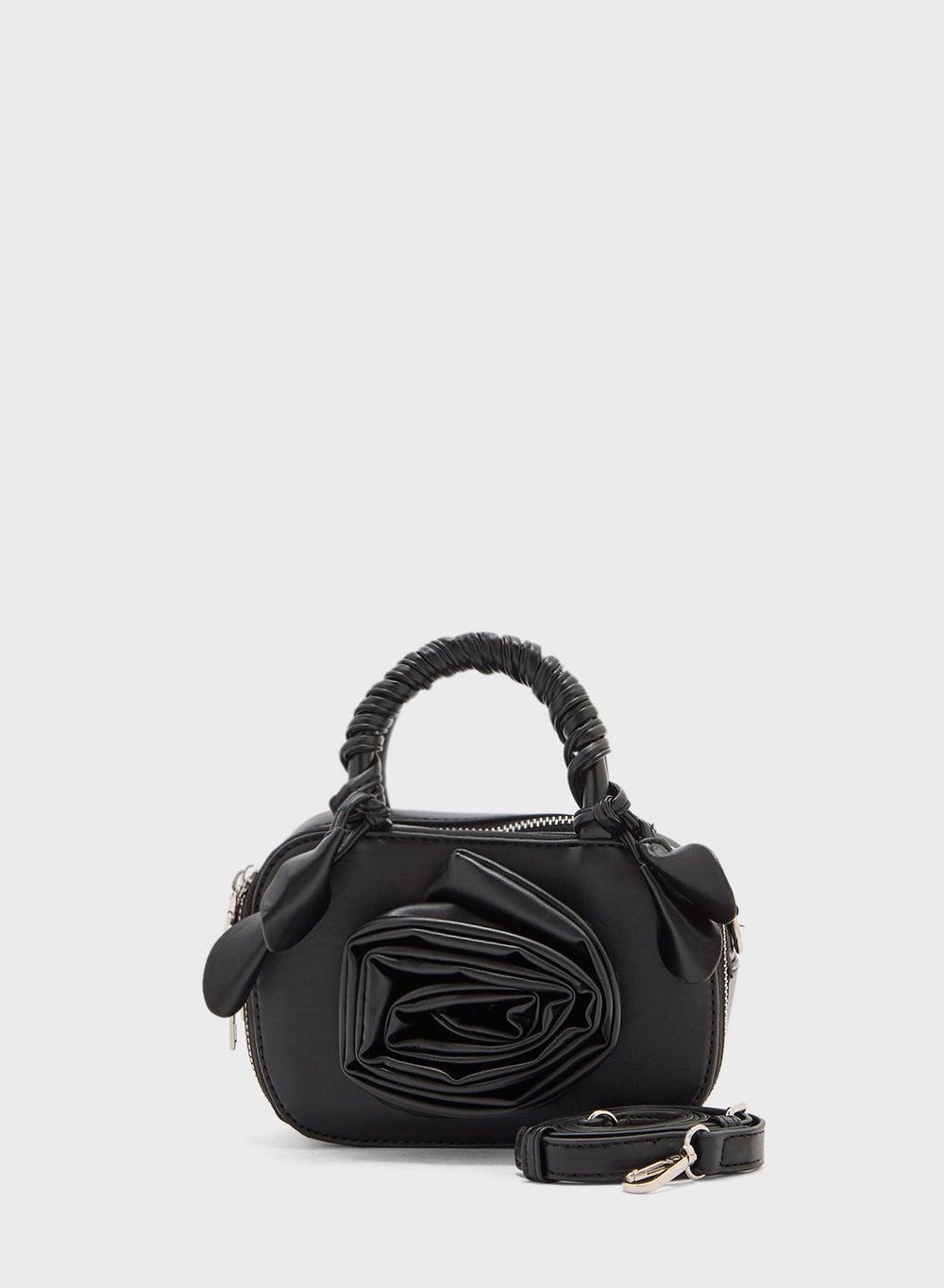 Ginger Rose Floral Elegance Double Zip Satchel for Women - Image 1