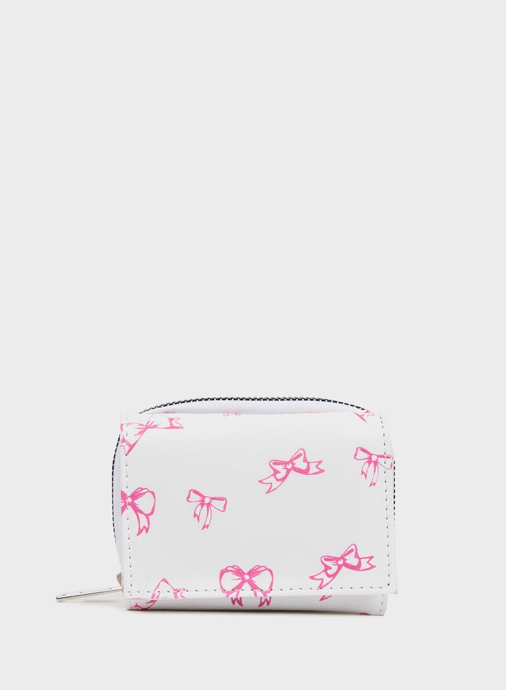 DeFacto Bow Elegance: Women's Sleek Faux Leather Wallet - Image 1