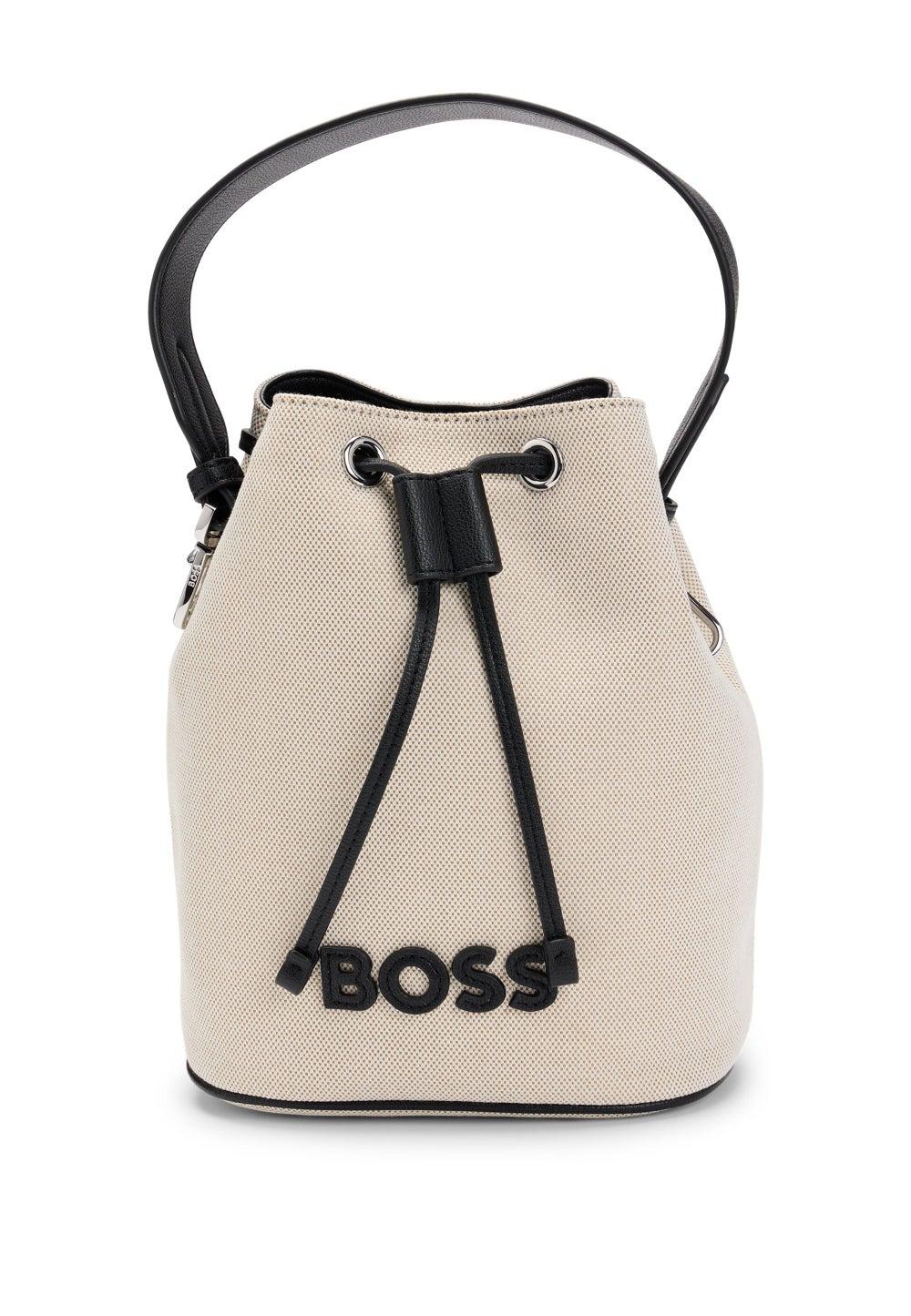 BOSS Elegant Textured Women's Bucket Bag with Chic Pouch - Image 1