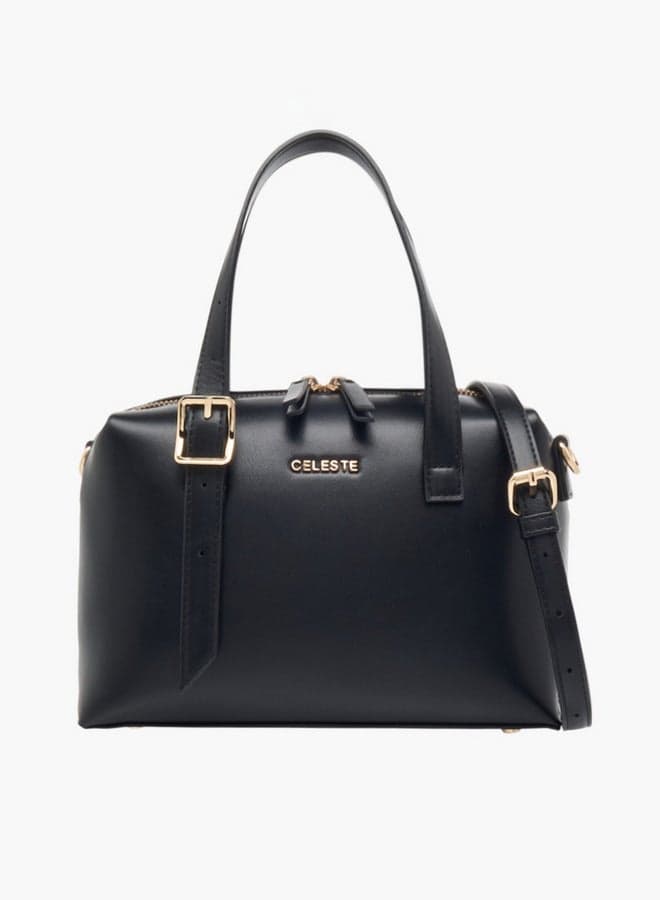Celeste Chic Solid Tote Bag - Adjustable Strap & Secure Zip - Image 1