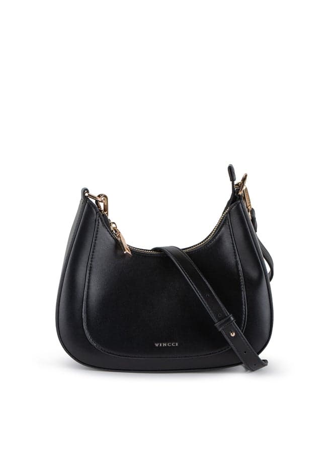 Elegant Vincci Black Shoulder Bag – Timeless Style - Image 1