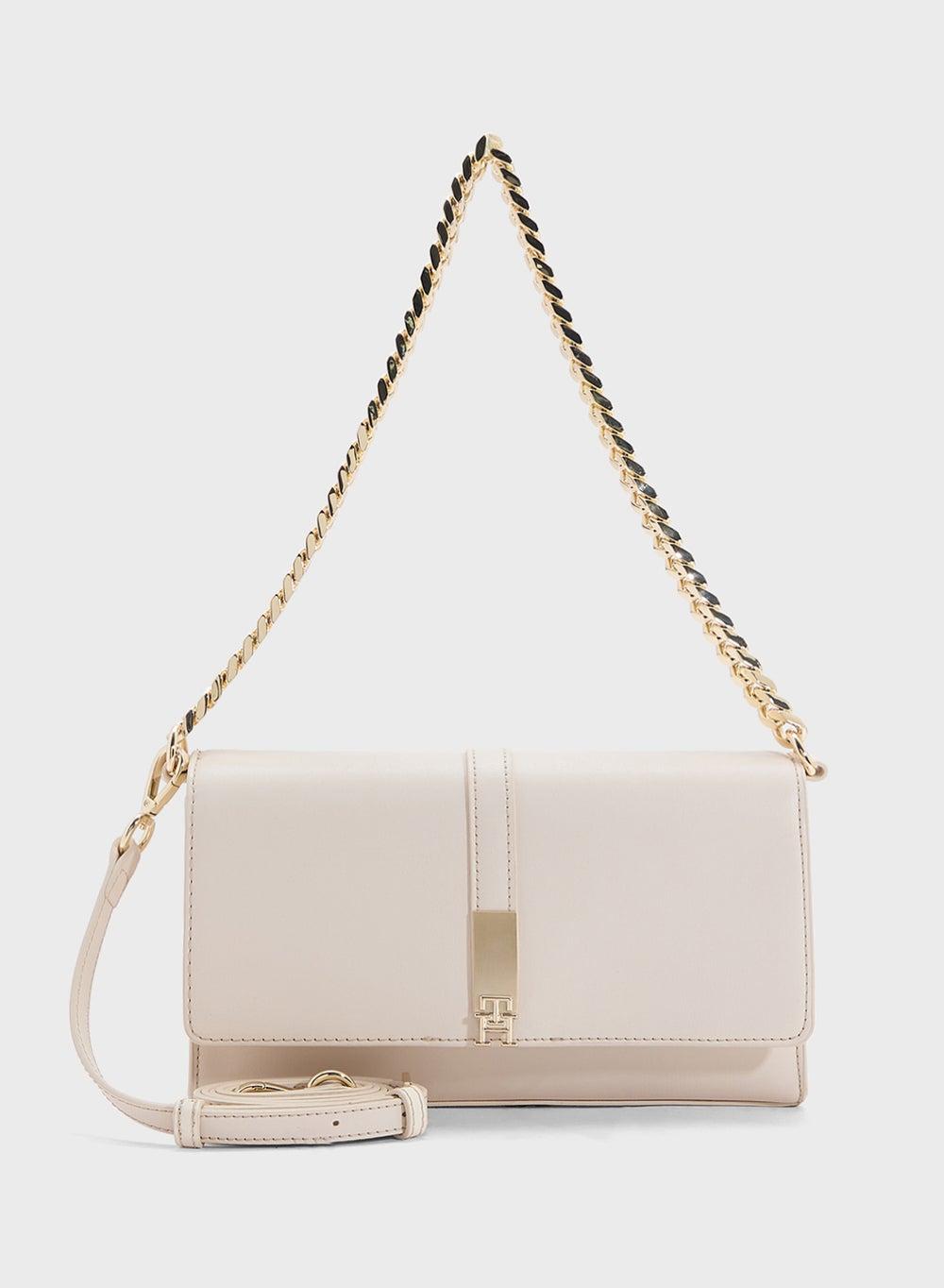 TOMMY HILFIGER Heritage Chain-Trimmed Convertible Crossbody - Image 1