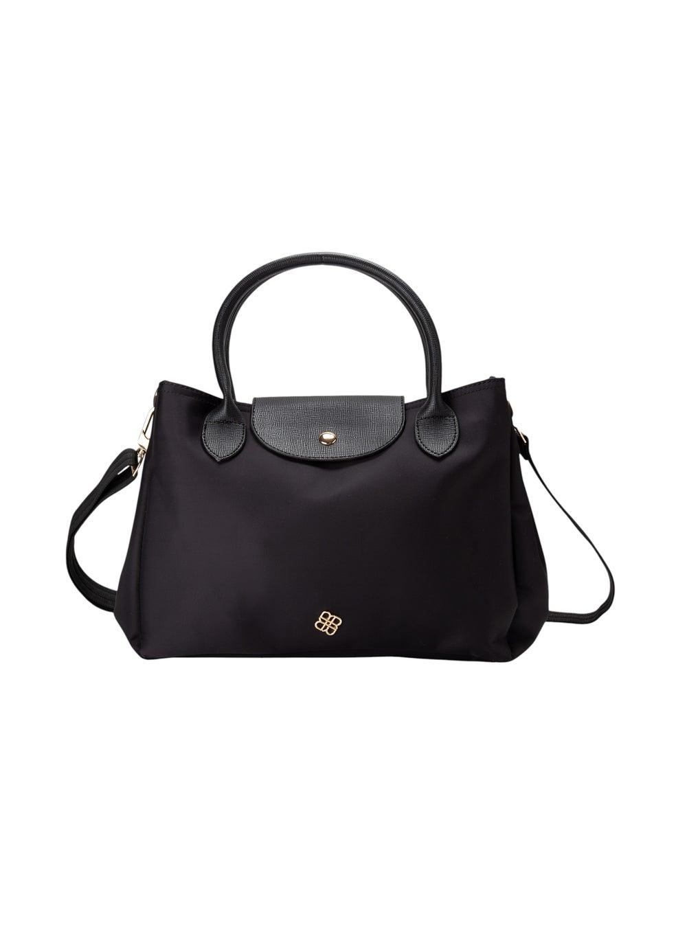 Bata Women's Casual Black Top Handle Bag with Strap - Image 1