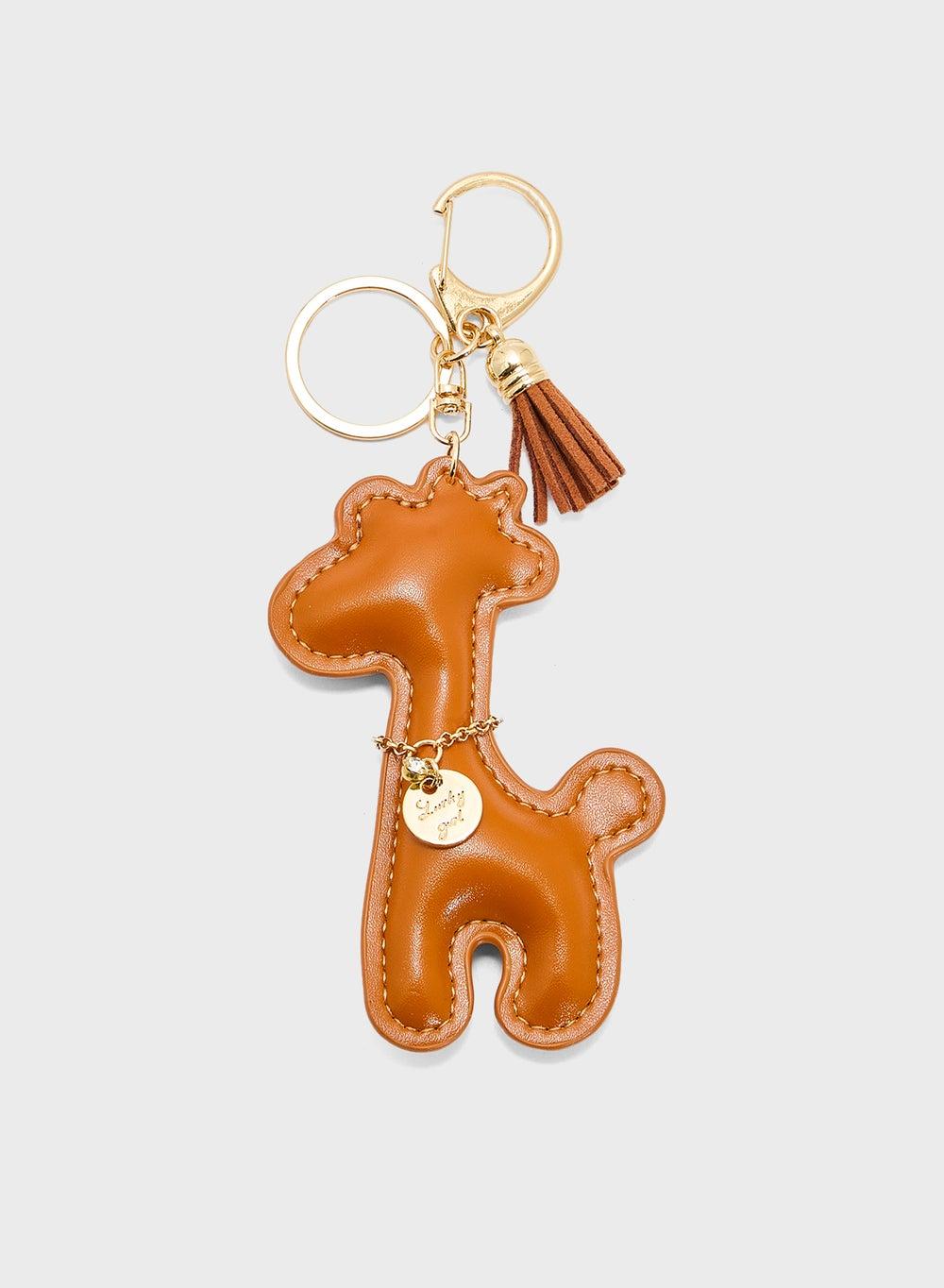 Charmaroo Ginger Giraffe Bag Charm - Elegance on the Go - Image 1