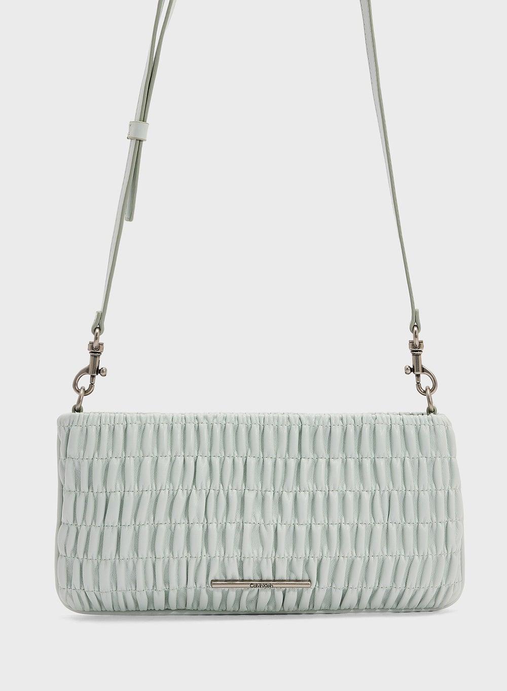 Calvin Klein Jeans Chic Rouched Zip Shoulder Bag - Image 1