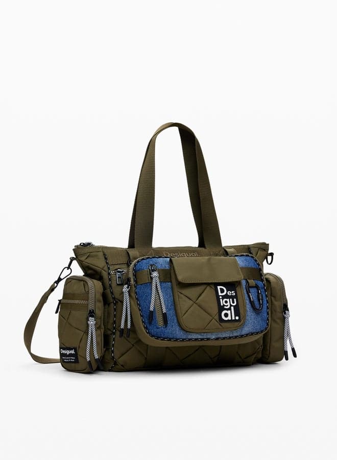 DESIGUAL Elegance on the Go: Chic Nylon Handbag for Women - Image 1