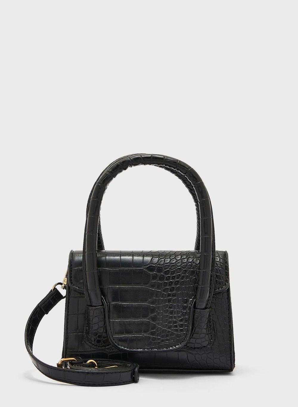 ELLA Croc Mini Satchel - Timeless Elegance for Women - Image 1