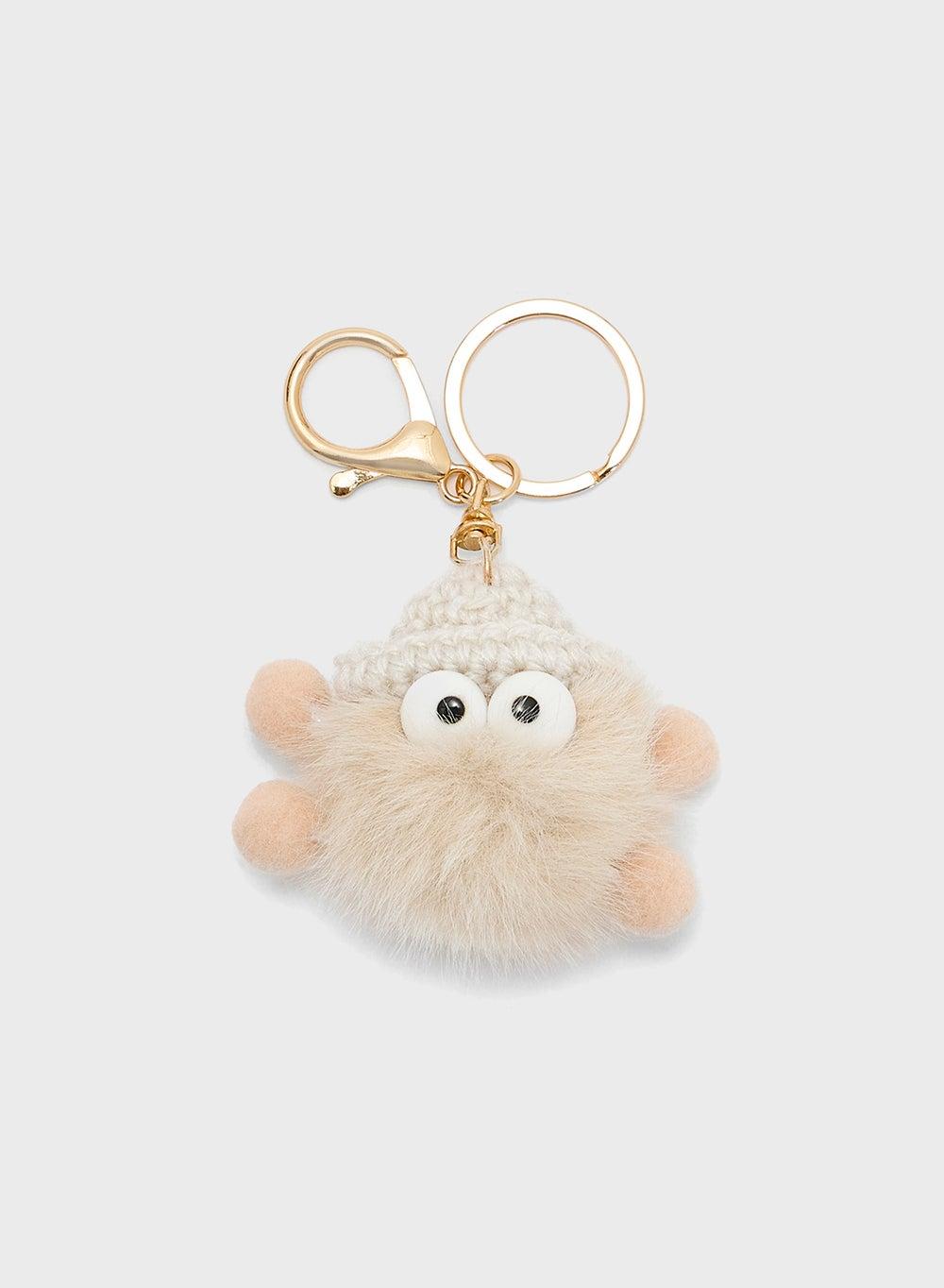 Chic Ginger Fuzzy Buddy Bean Bag Charm for Women - Image 1
