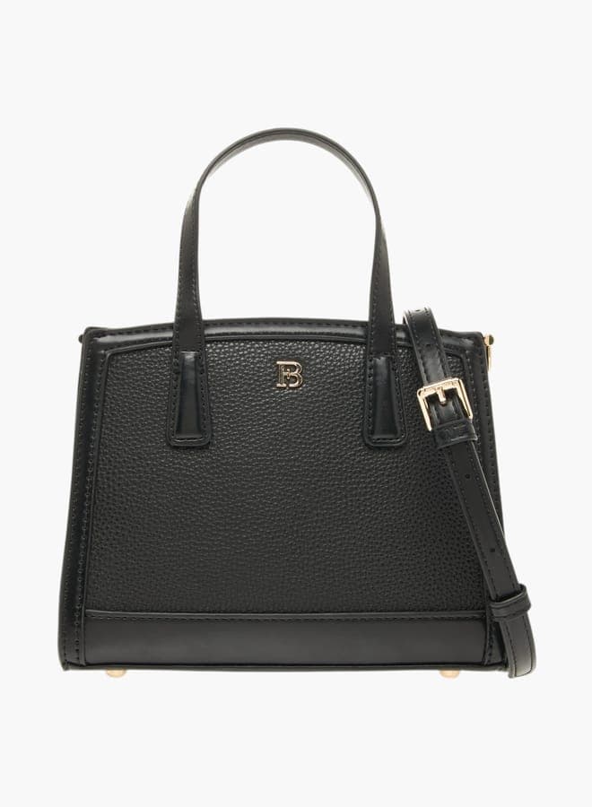 Flora Bella Monogram Tote – Classic Elegance with Zip Closure - Image 1