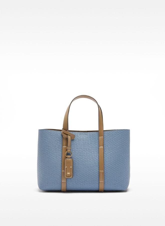 PARFOIS Blue Textured Tote Bag for Women - Image 1