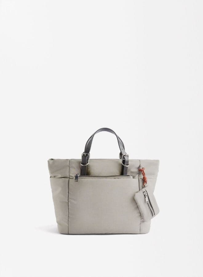 PARFOIS Brown NYLON TOTE BAG WITH STRAP for Elegant Carrying - Image 1