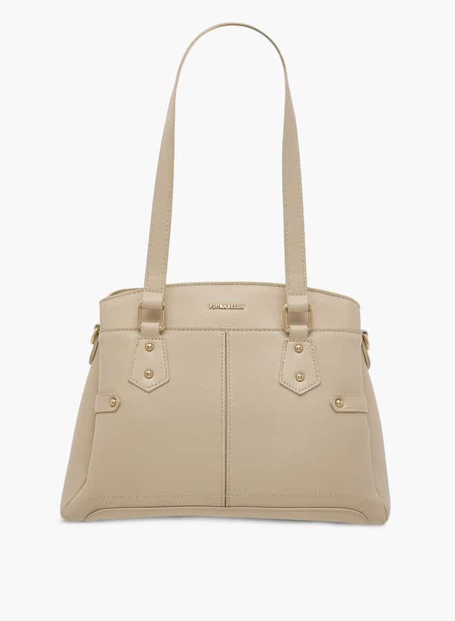 Flora Bella Elegance - Solid Women's Tote with Detachable Strap - Image 1